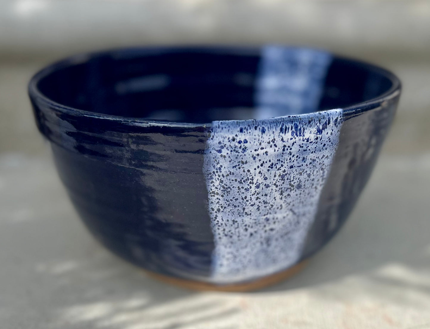 Cobalt serving bowl