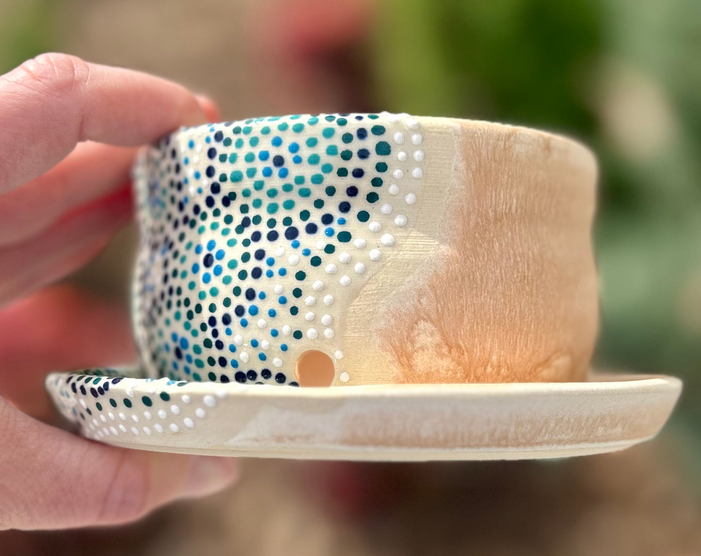 Ocean circles planter