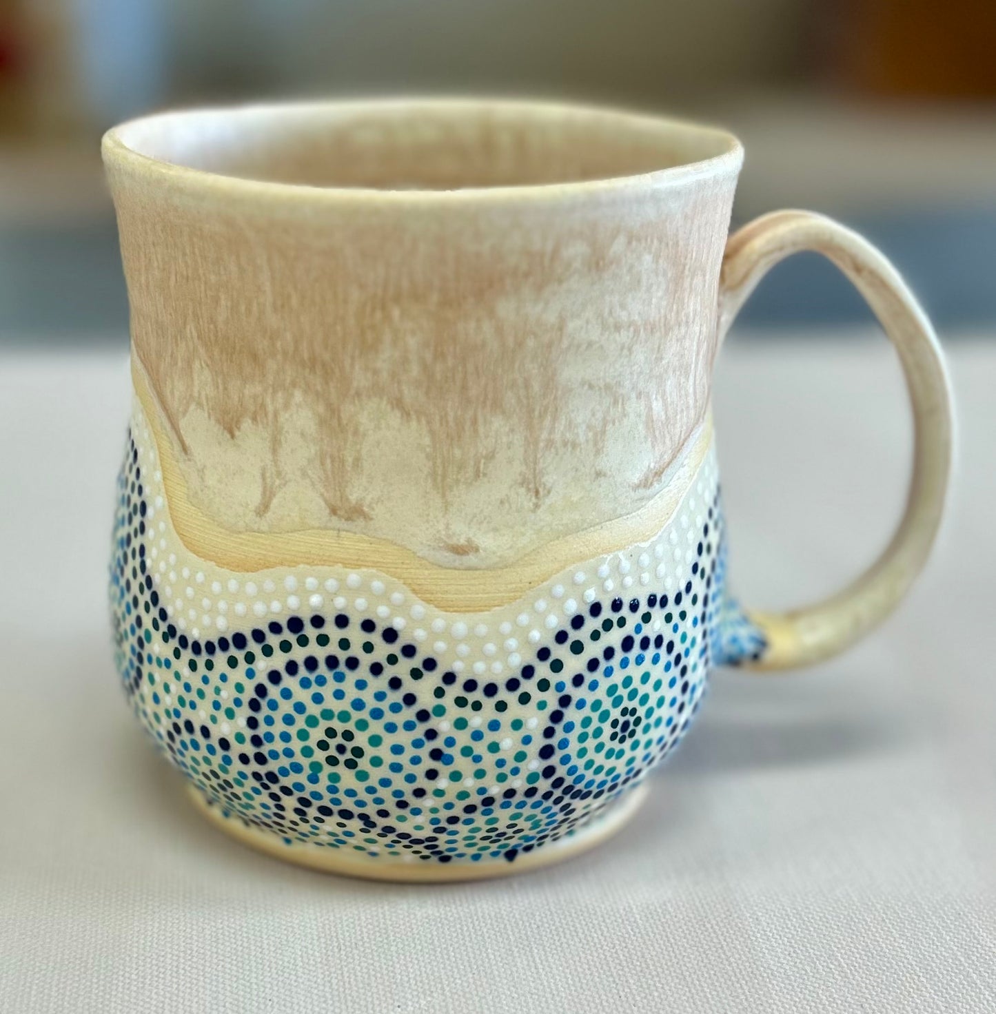 Ocean waves mug
