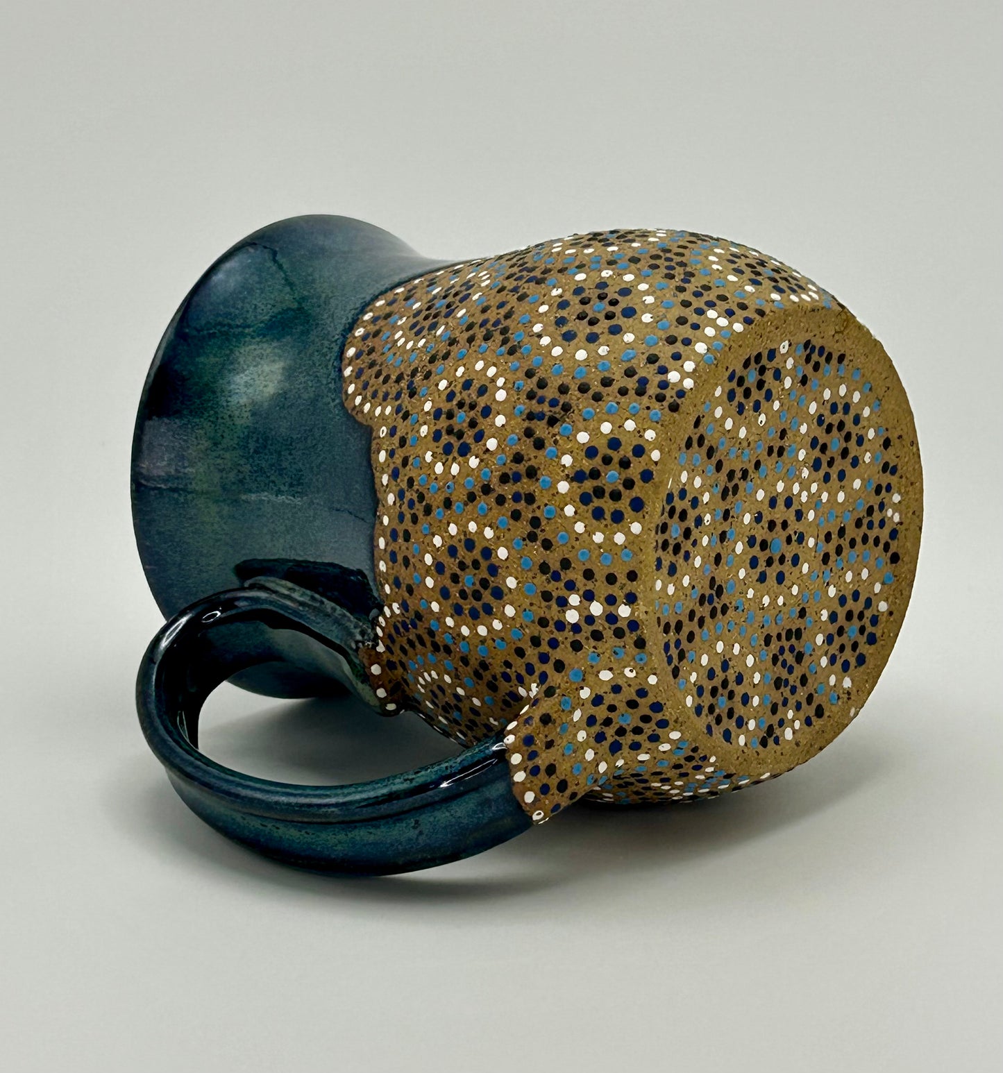 Blue circles mug