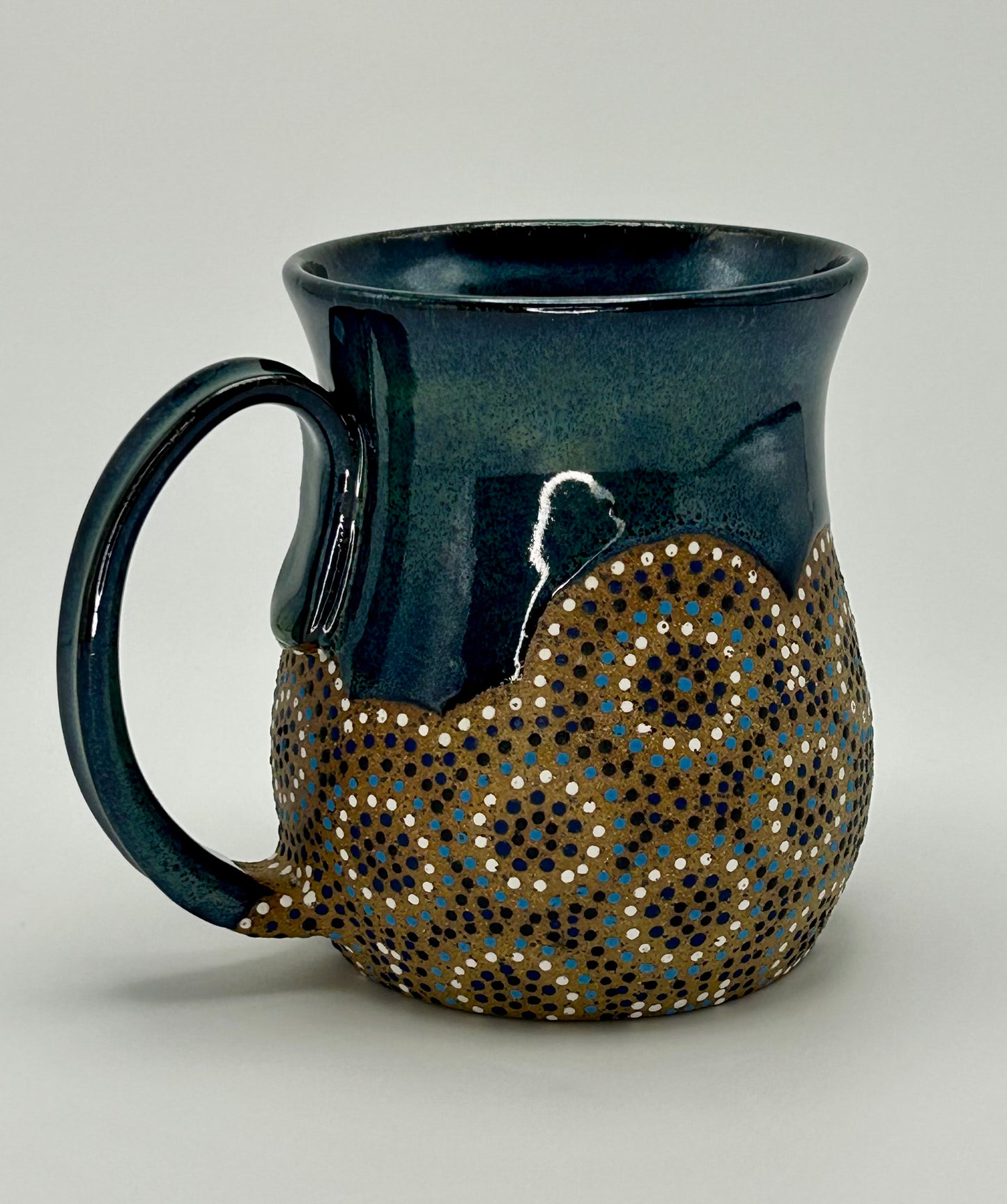 Blue circles mug