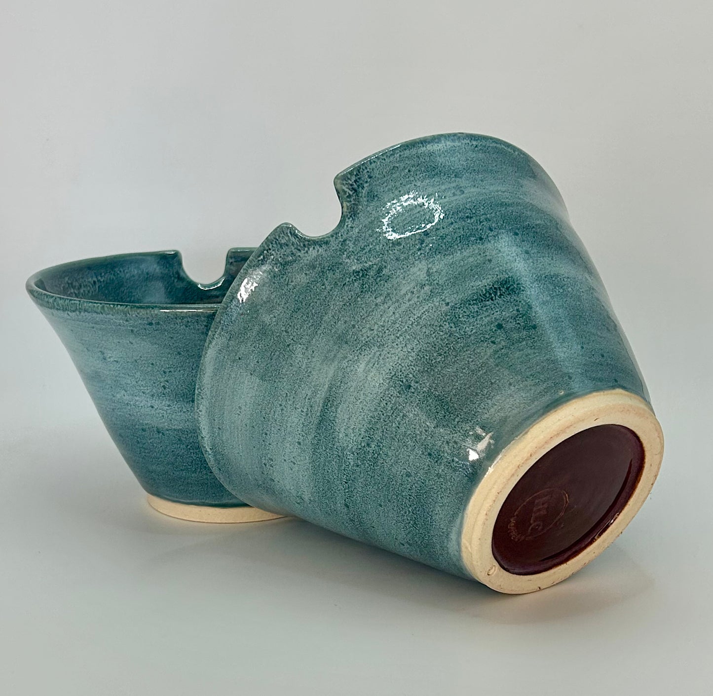 Teal oilspot ramen bowl