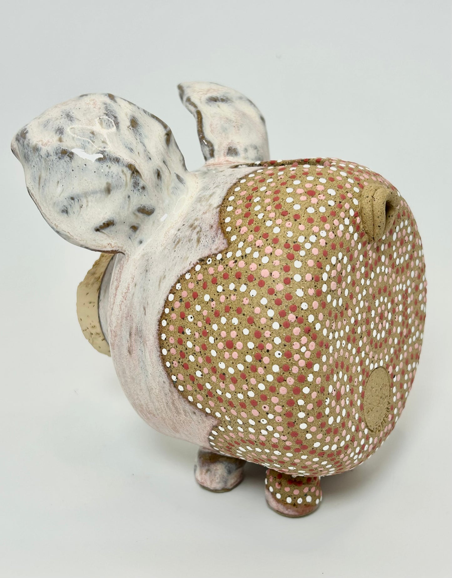 Cotton candy pink piggy bank
