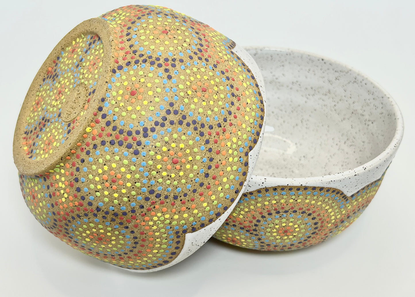 Rainbow Circles cereal bowl