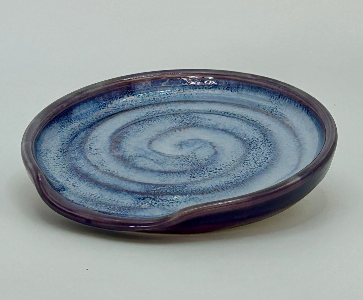 Purple crystal spoon rest