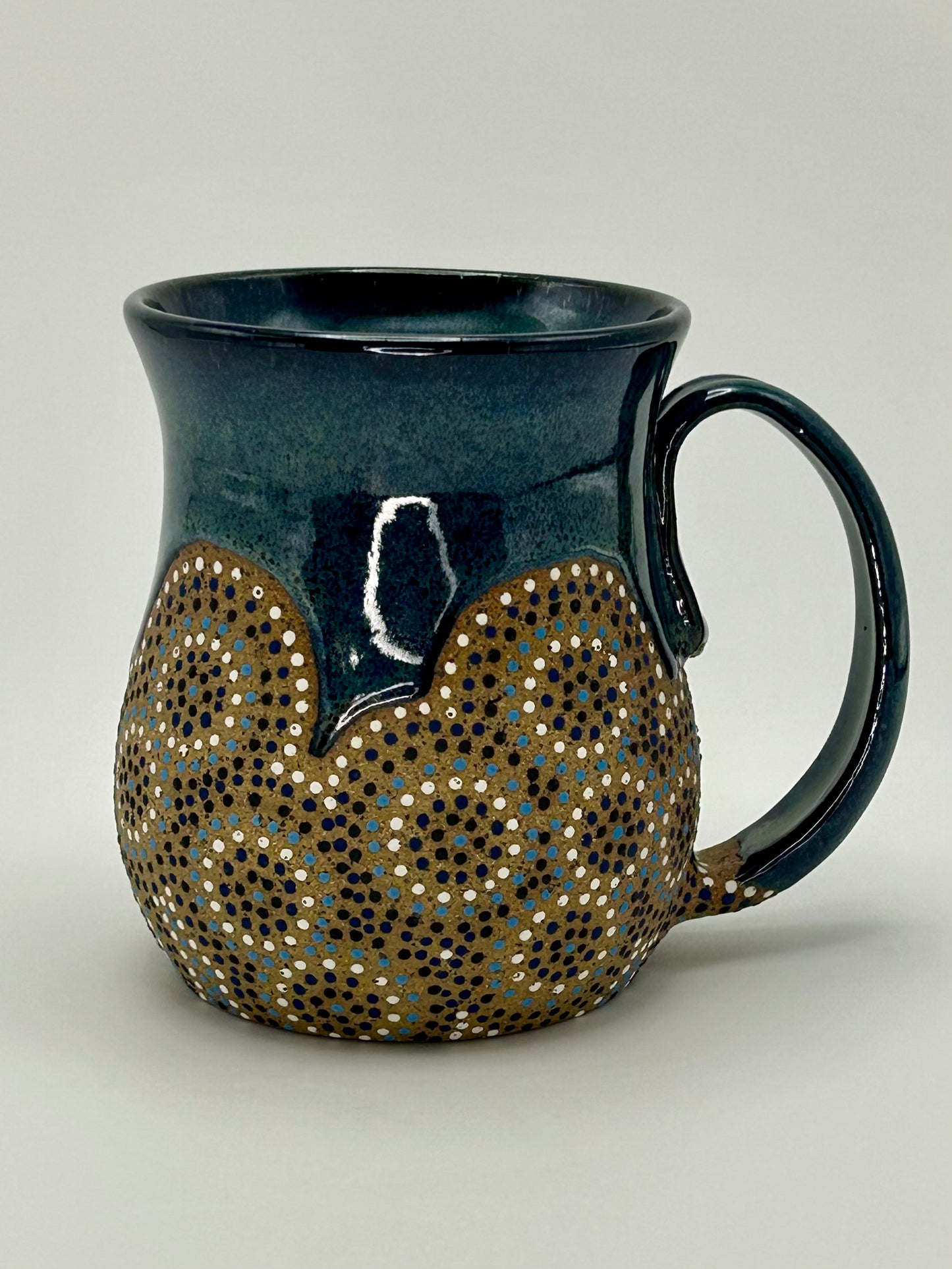 Blue circles mug
