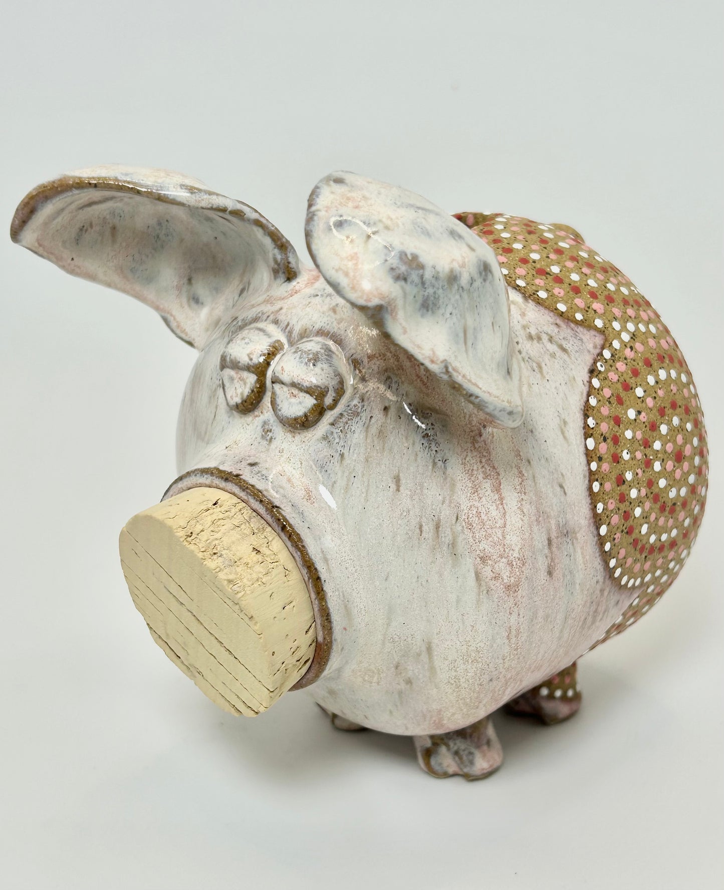 Cotton candy pink piggy bank