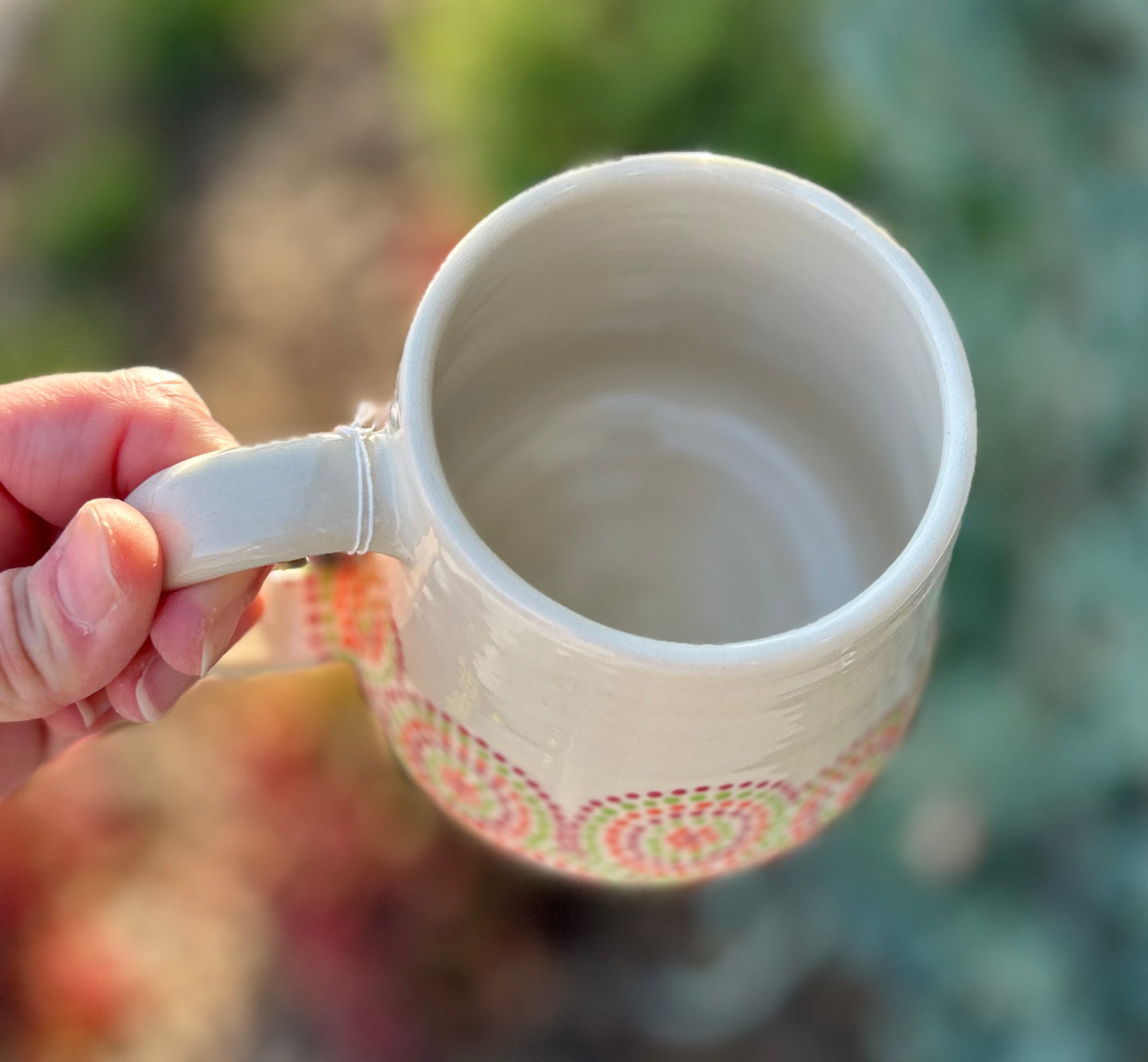 Garden circles mug
