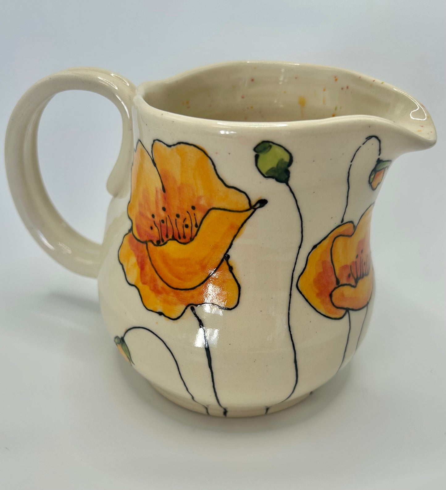 California Poppies pitcher