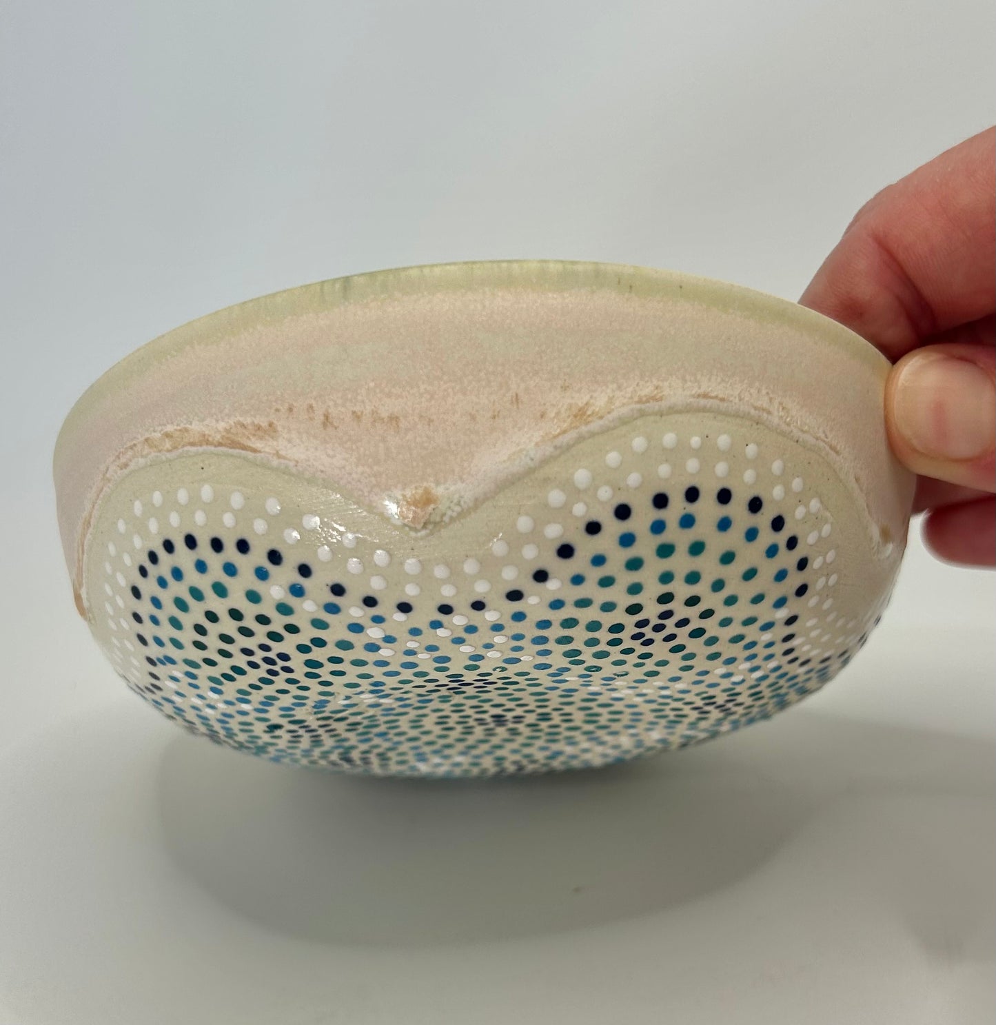 Ocean circles garlic grater bowl