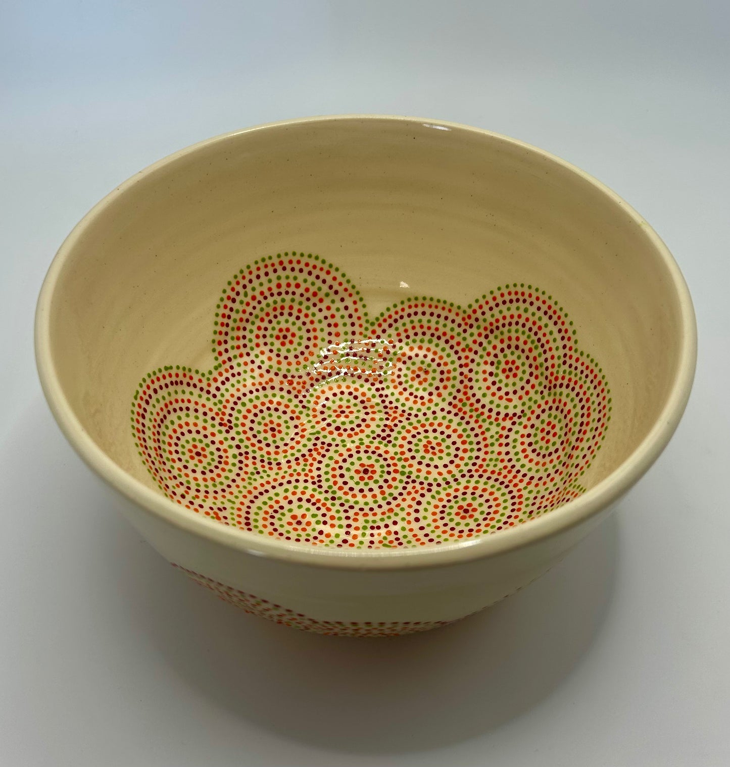 Garden circles large serving bowl