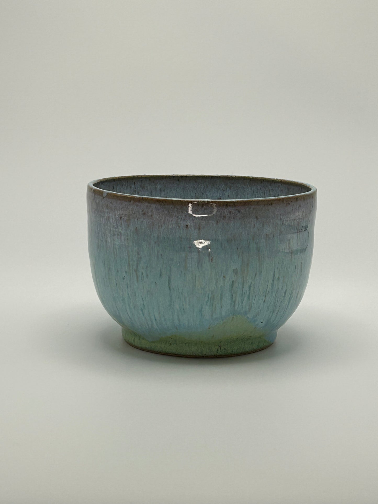 Turquoise cereal bowl