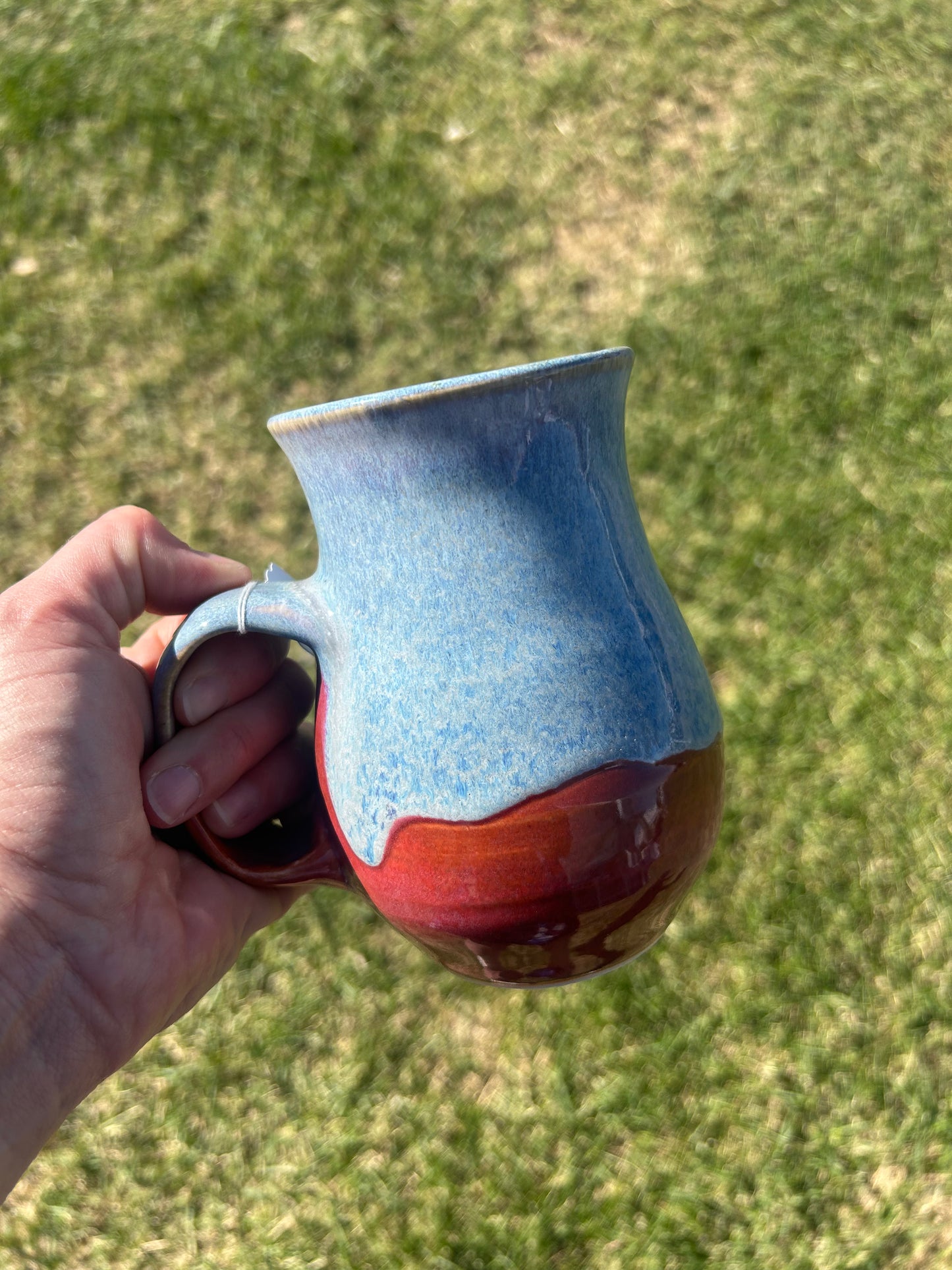 Blue sparkles mug