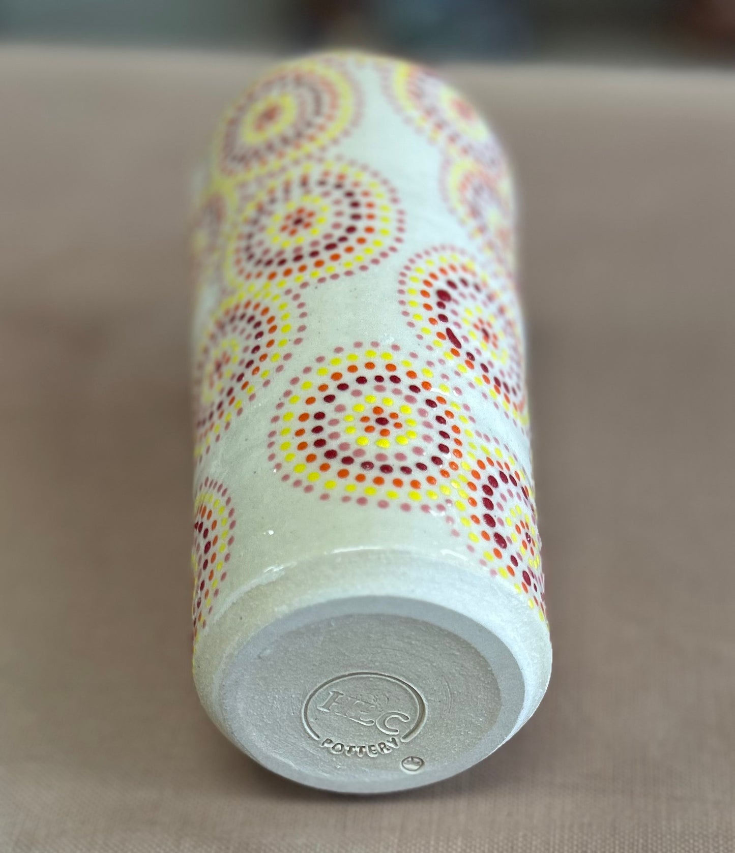 Sunshine circles travel tumbler