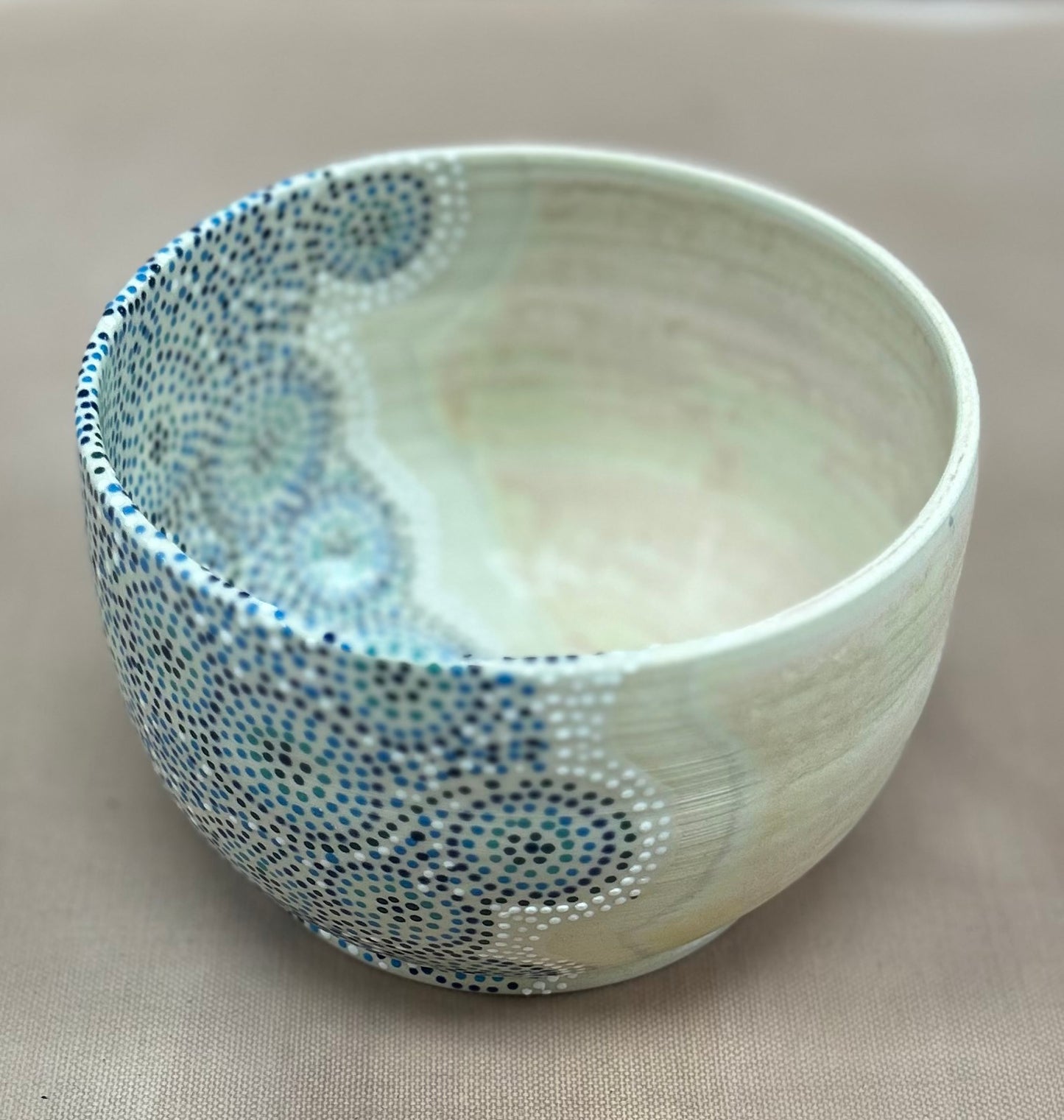 Ocean waves cereal bowl