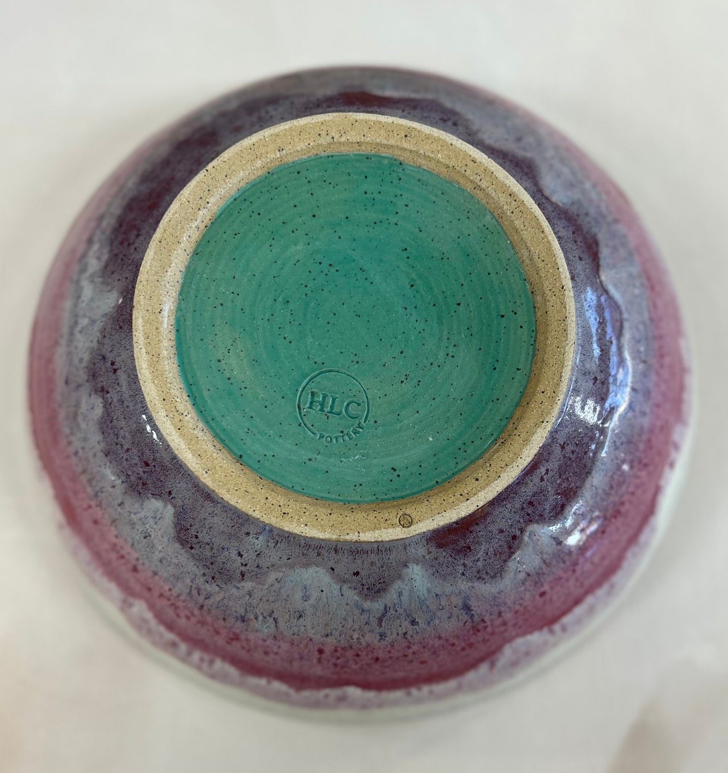 Pink and purple large bowl