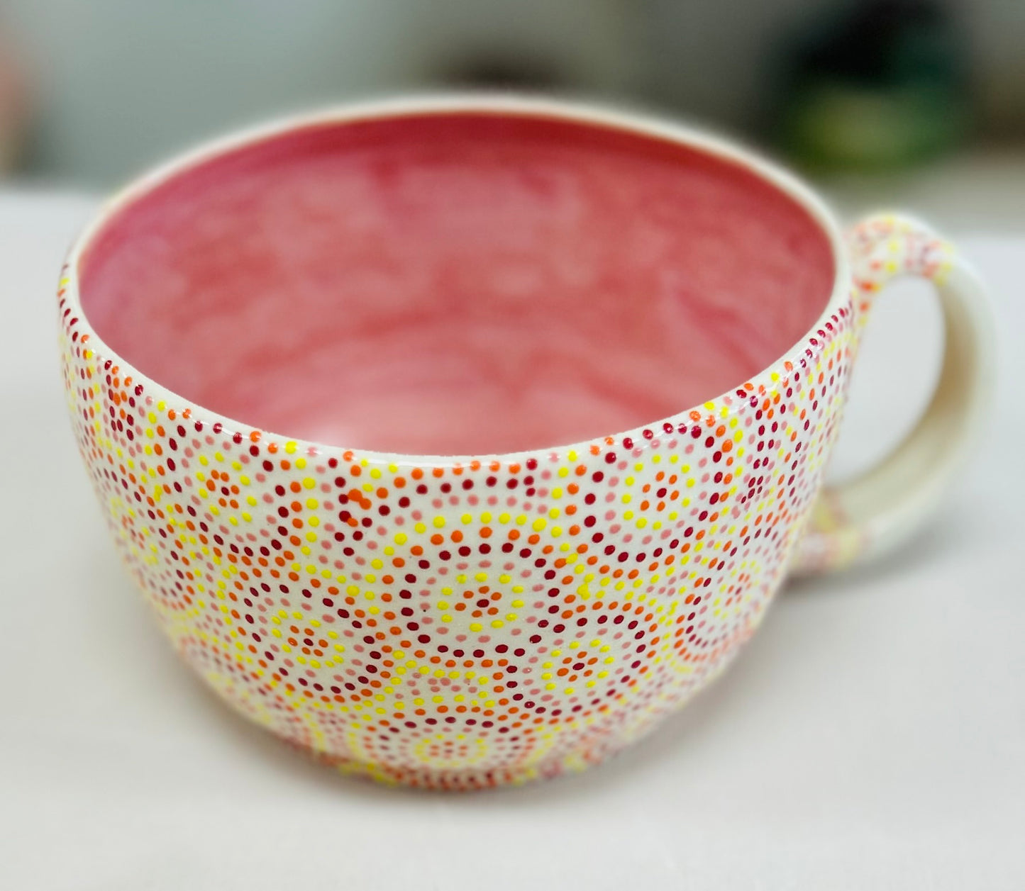 Sunshine circles soup mug