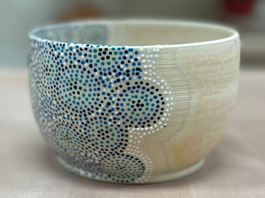 Ocean waves cereal bowl