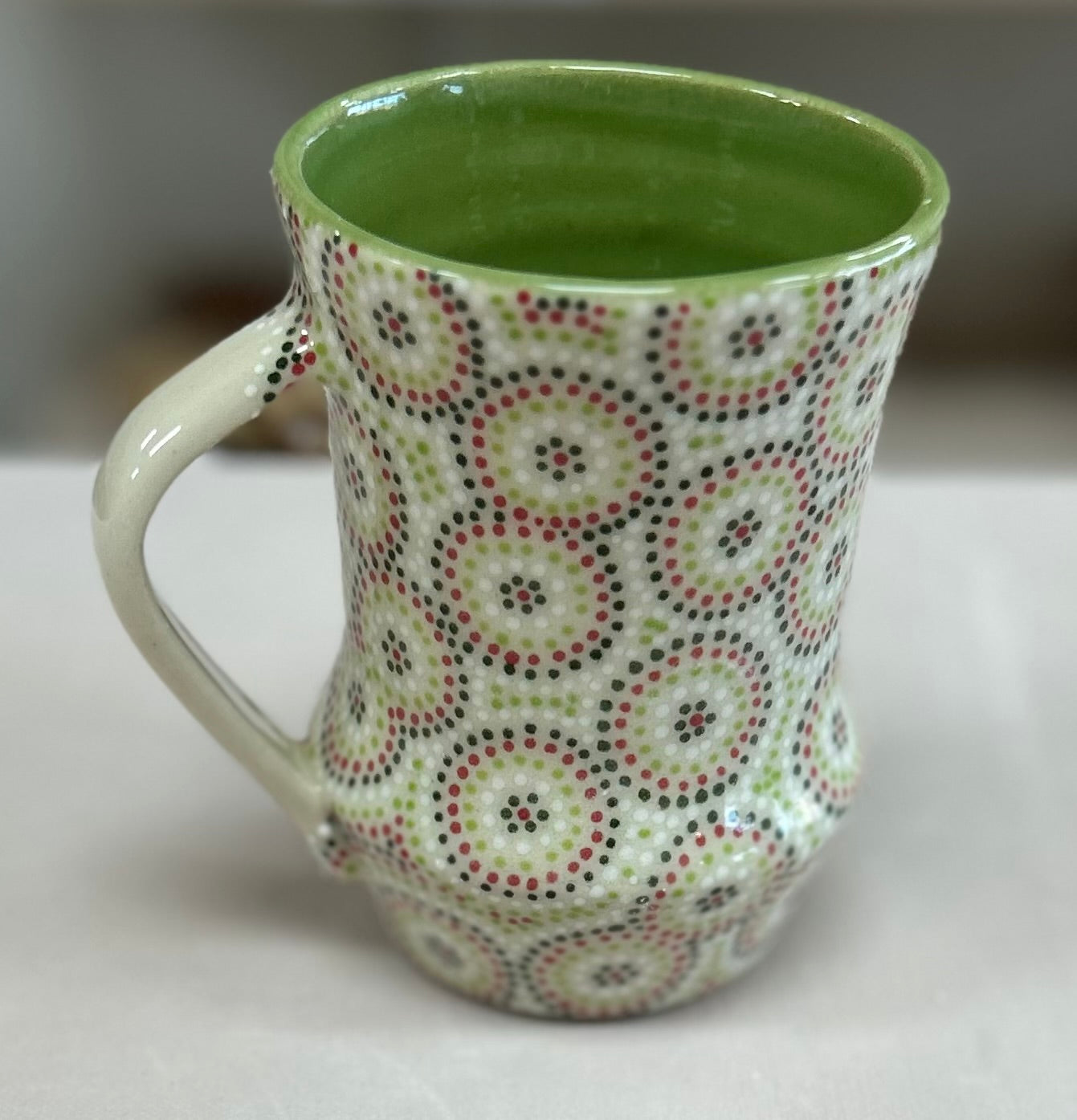 Christmas circles mug