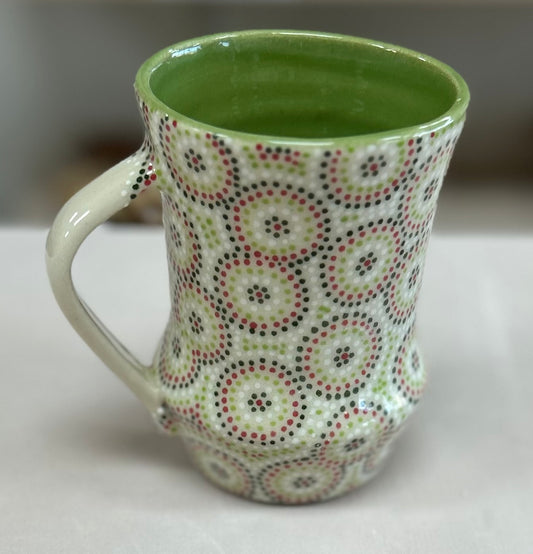 Christmas circles mug