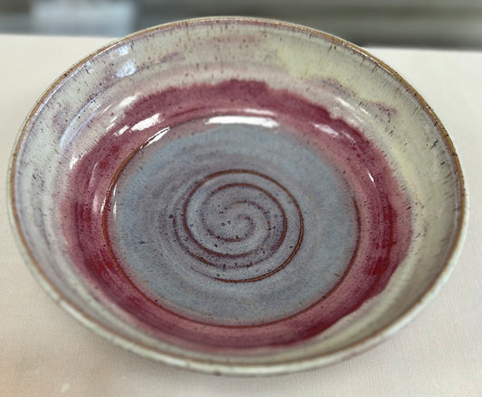 Pink and purple large bowl