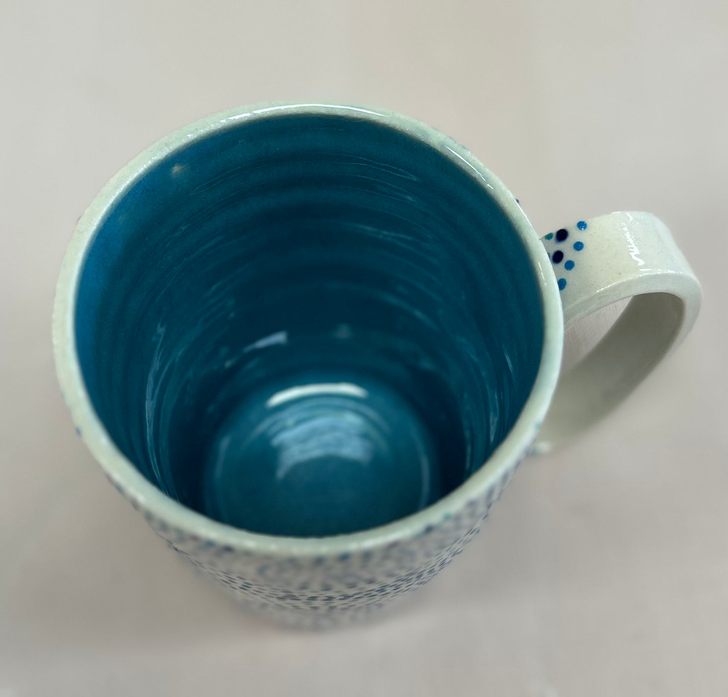 Blue circles mug