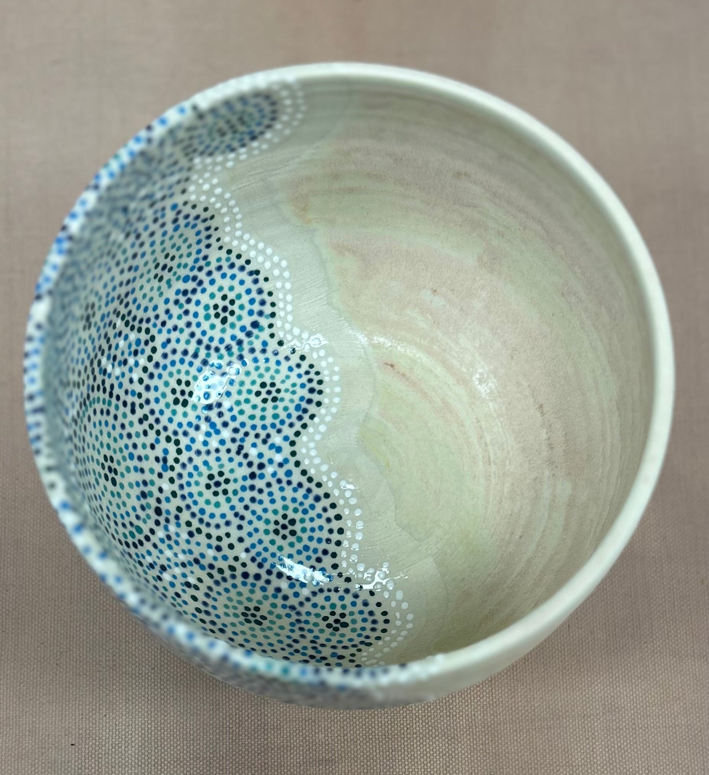 Ocean waves cereal bowl