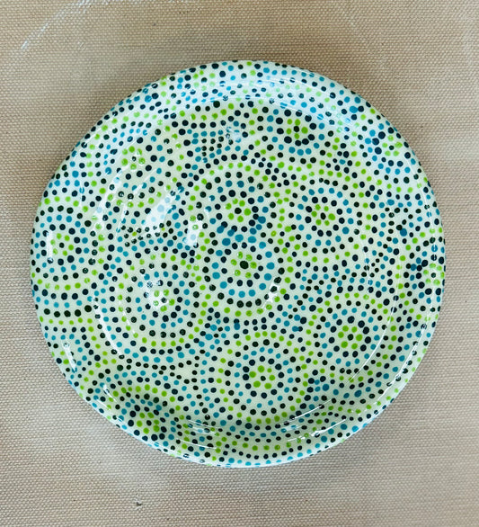 Green circles spoon rest