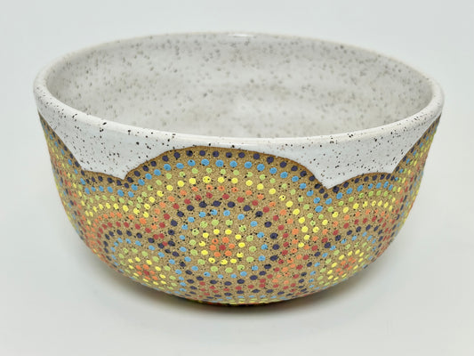 Rainbow Circles cereal bowl
