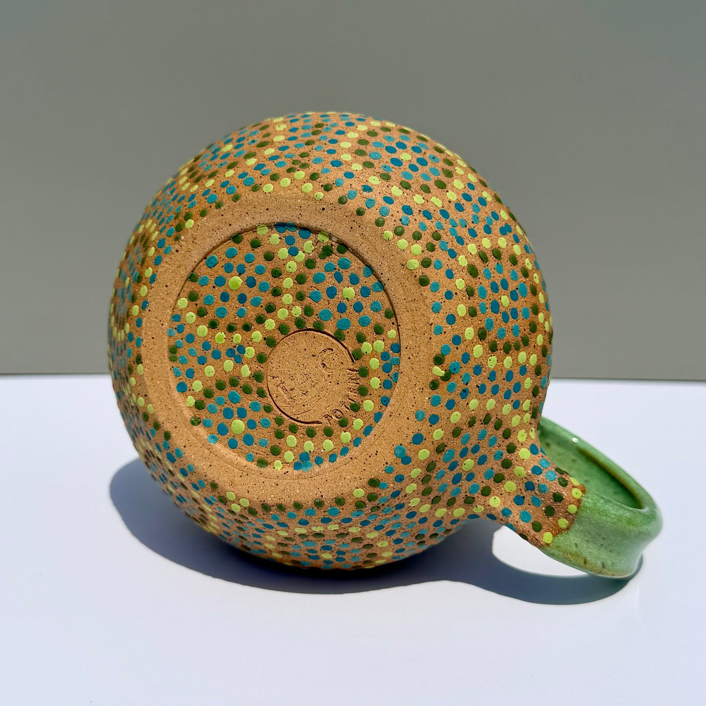 Green circles mug