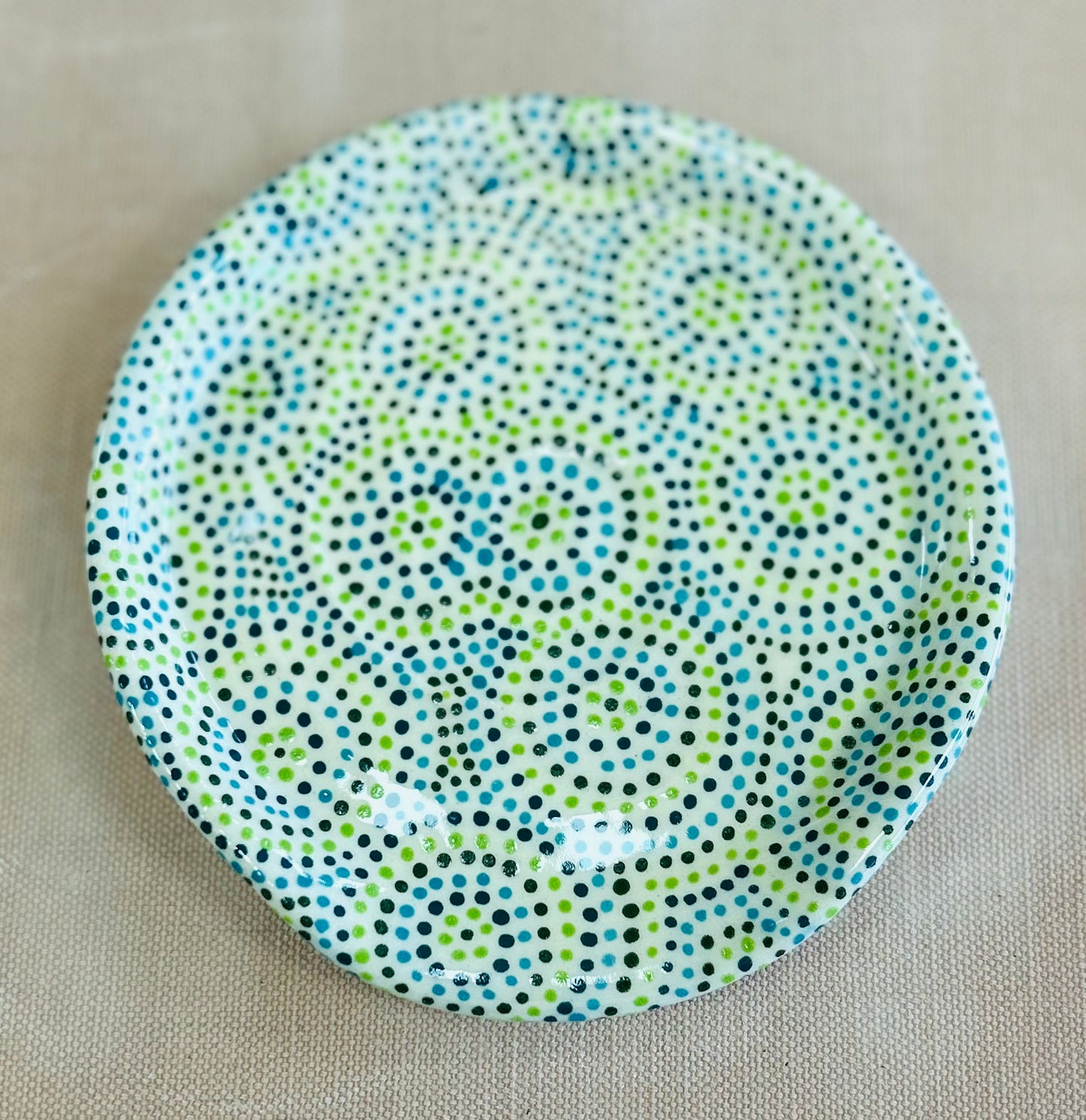 Green circles spoon rest