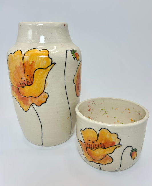 California  Poppies Carafe