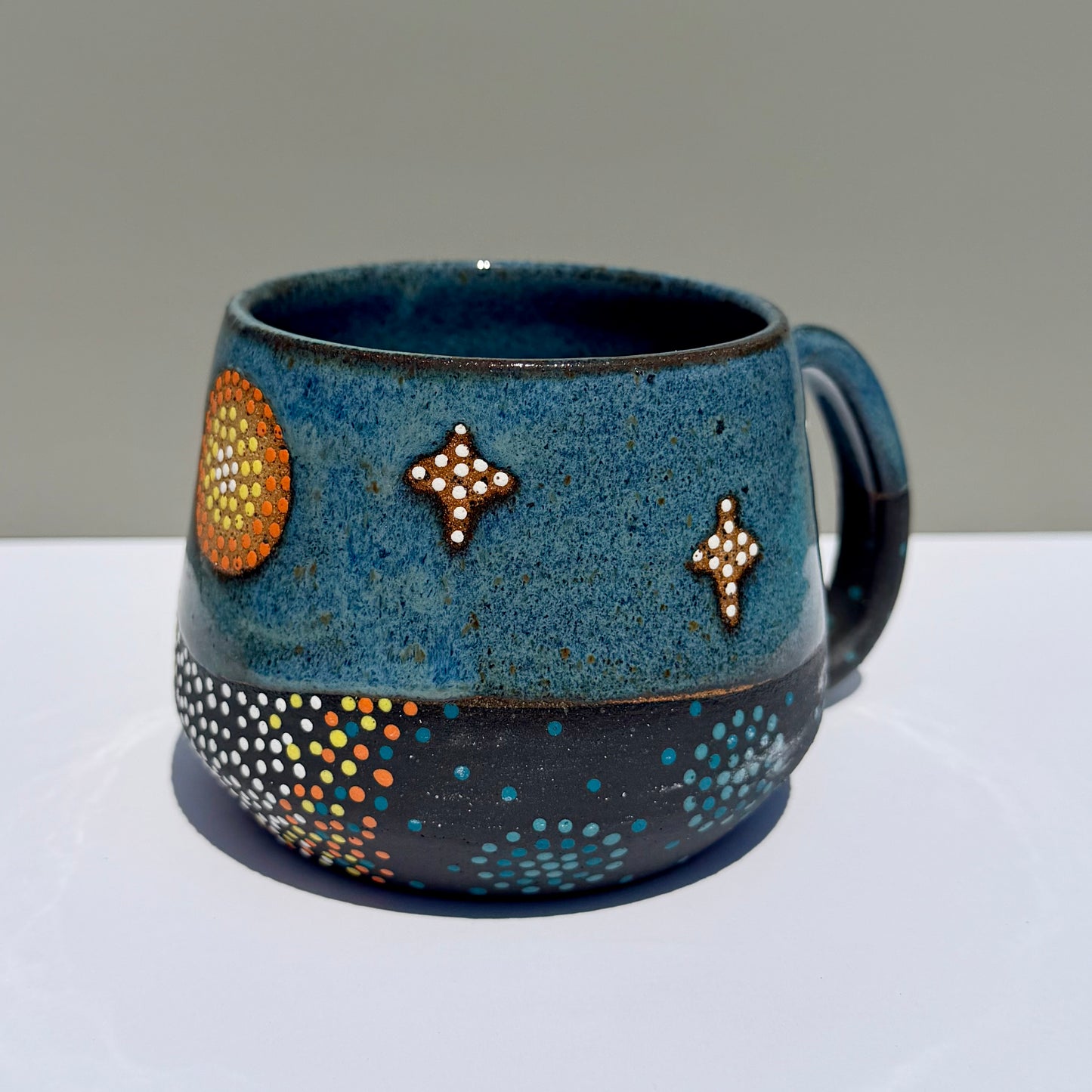Moonrise over water mug