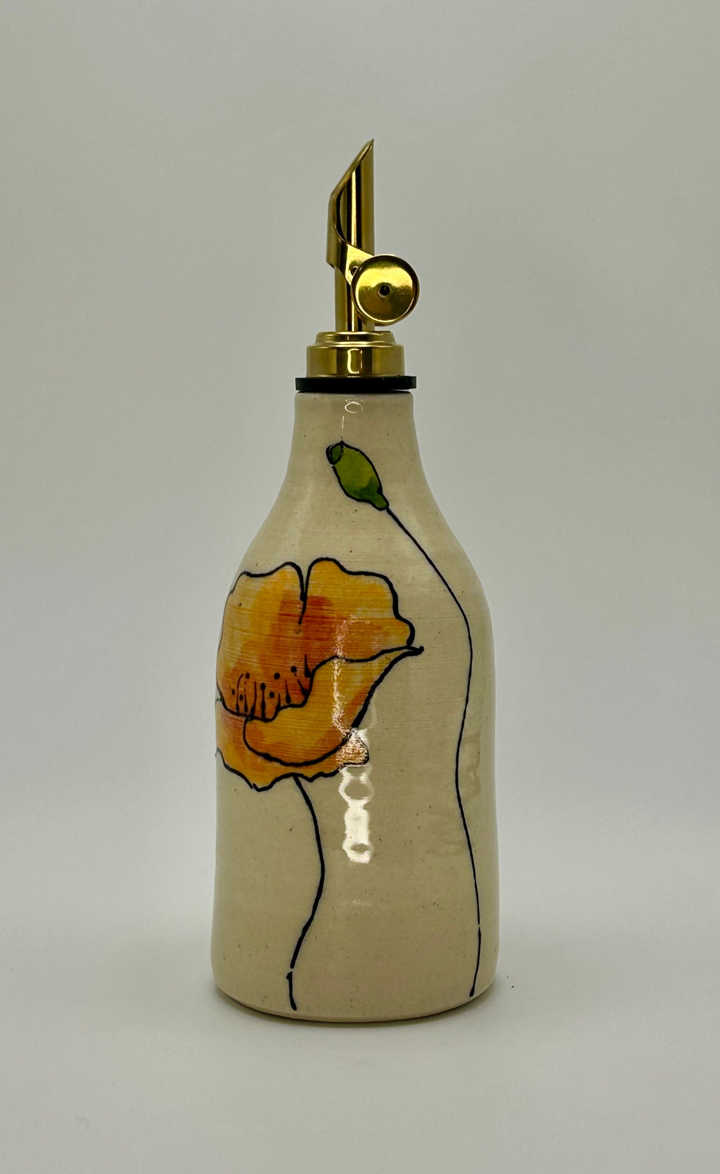 California Poppies oil bottle