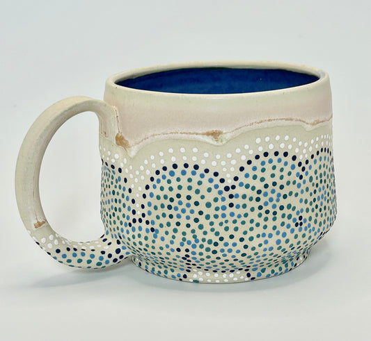 Beach circles mug