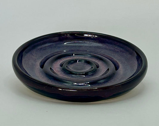 Purple soap dish