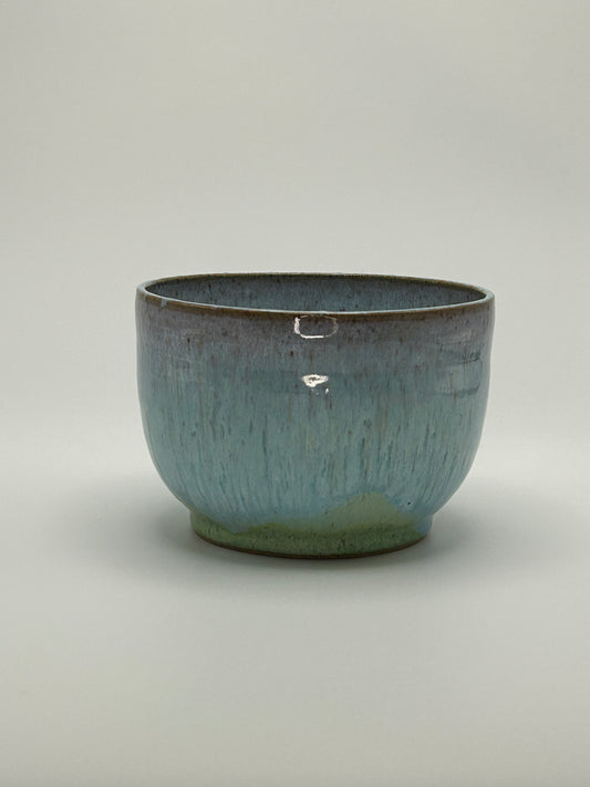 Turquoise cereal bowl