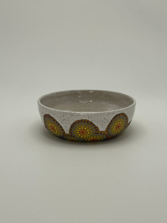 Rainbow circles garlic bowl