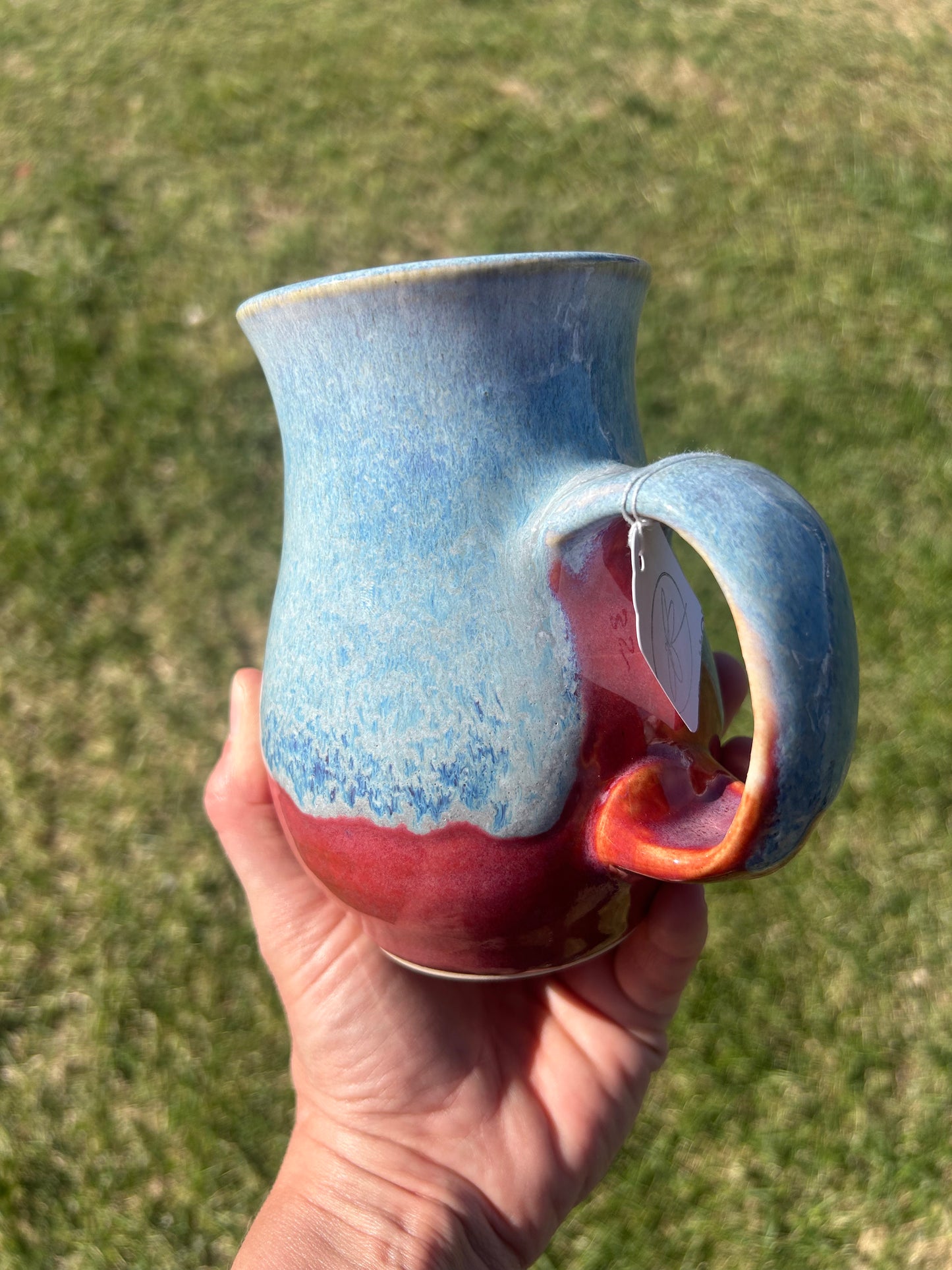 Blue sparkles mug