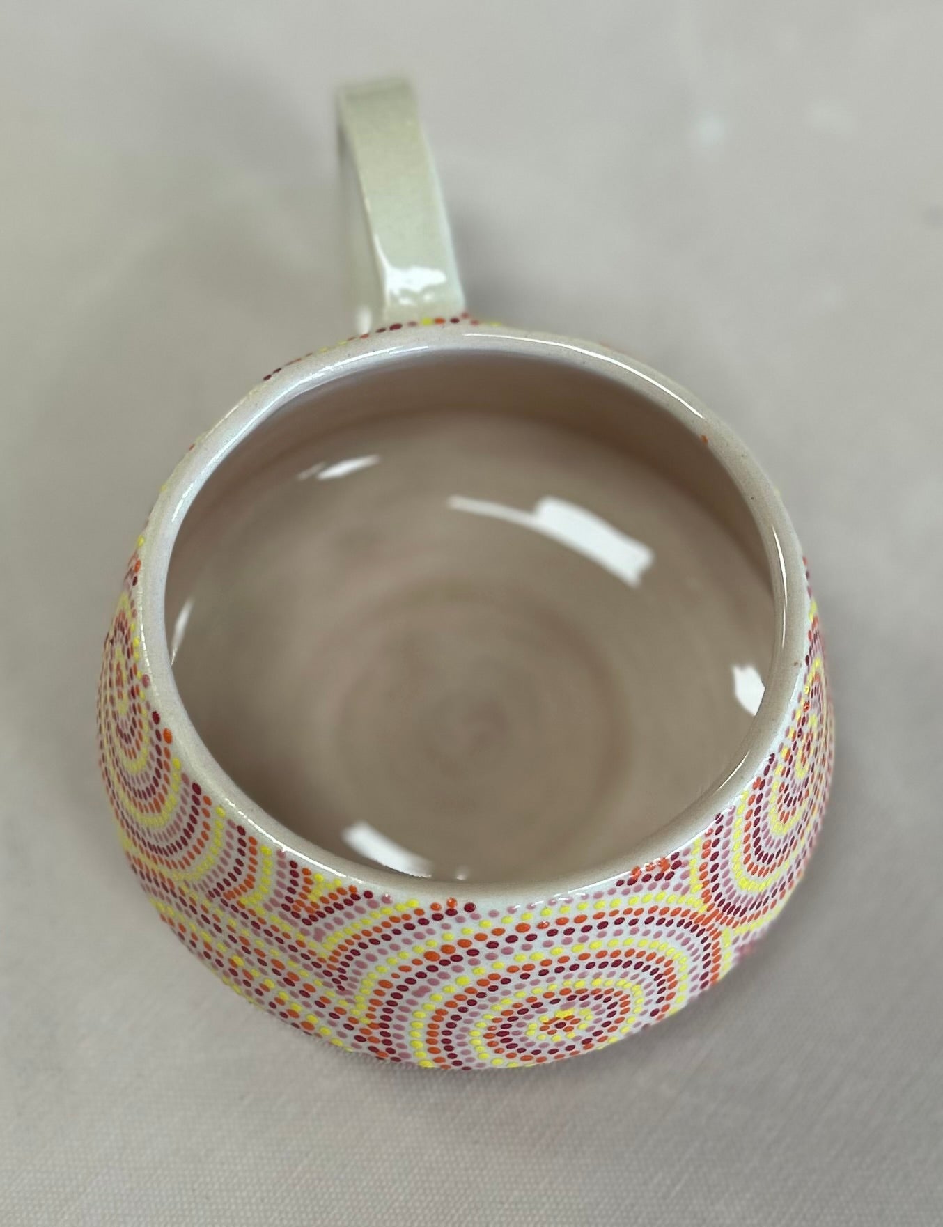 Sunshine circles cappuccino mug