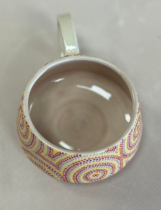 Sunshine circles cappuccino mug