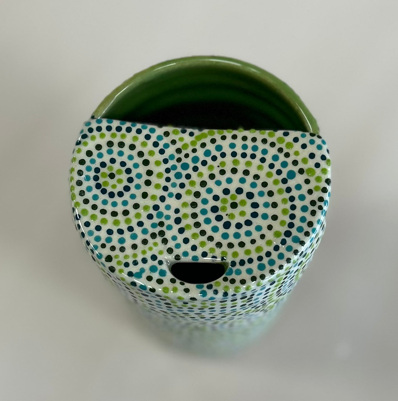 Green Circles travel Cup